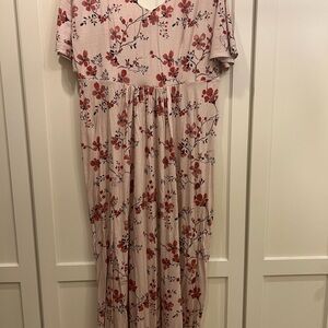 Tiffany Rose Maternity Floral Pink Maxi Dress